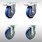 Service Caster 5 Inch SS Blue Polyurethane Top Plate Caster Total Lock Brakes SCC, 2PK SCC-SSTTL20S514-PPUB-BLUE-2-S-2 - alternate 6